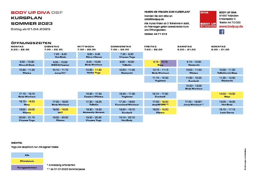 Sommerplan Diva 2023 Sommerplan Diva 2023