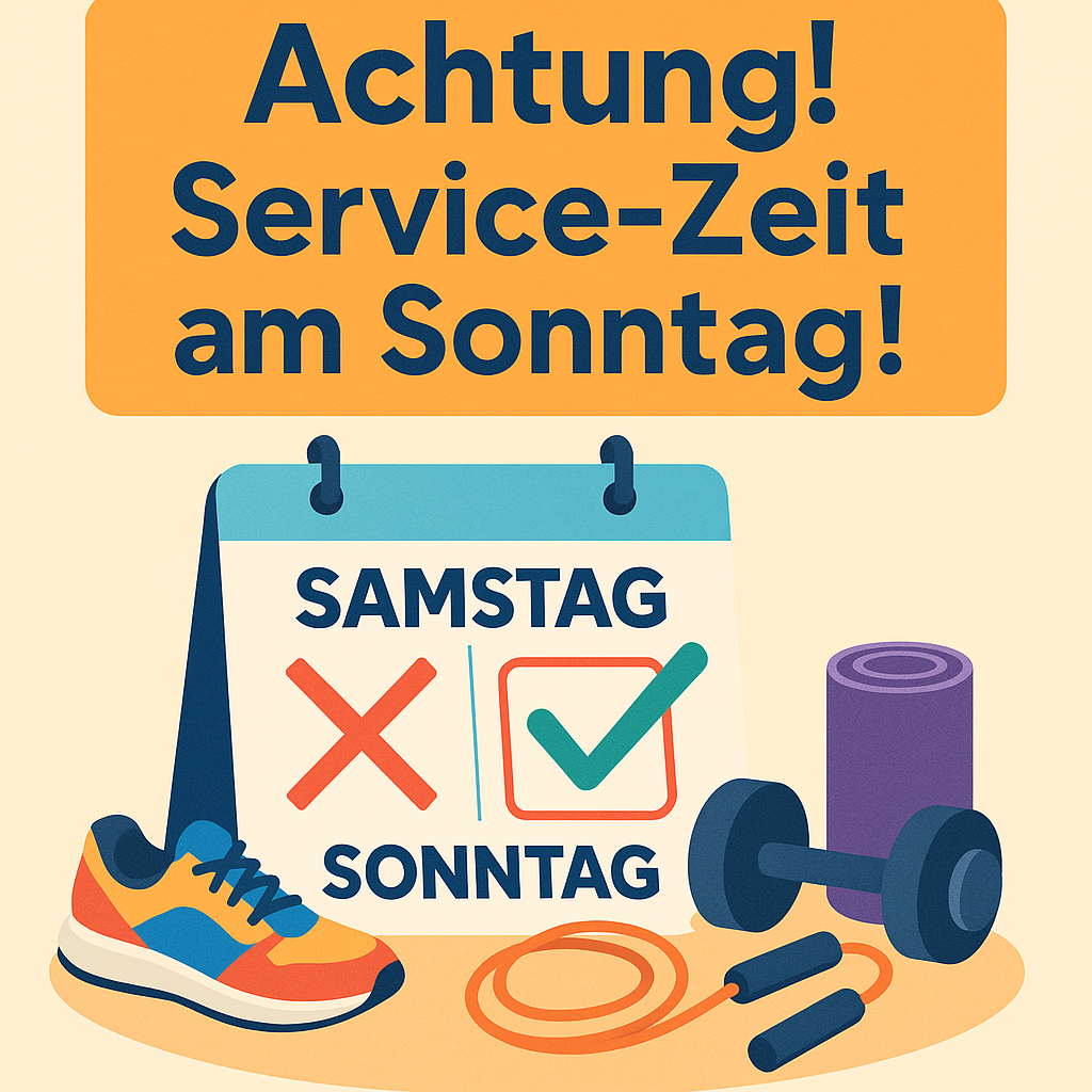 Die Service-Zeit an diesem Wochenende