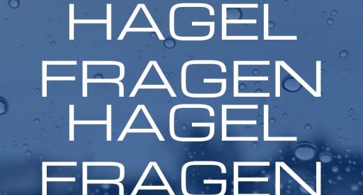 Regenhintergrund mit Fragenhagel Überschrift