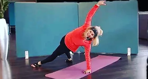 Frau macht Sport