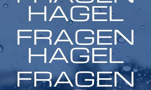 Regenhintergrund mit Fragenhagel Überschrift