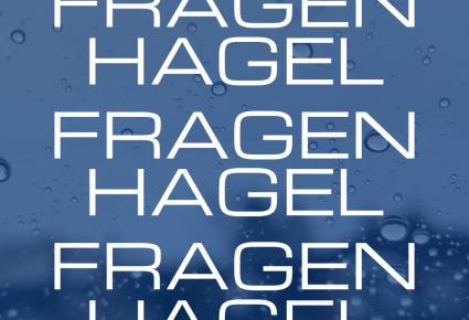 Regenhintergrund mit Fragenhagel Überschrift